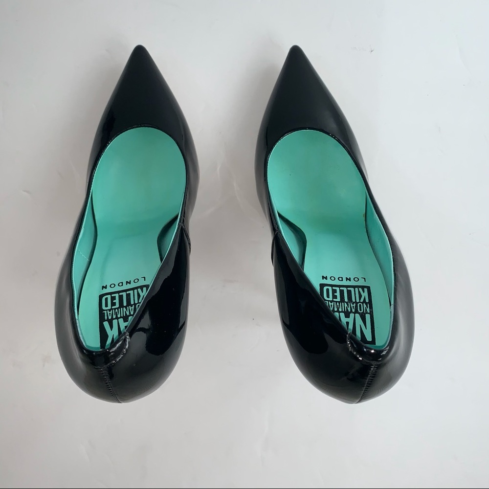 NAK No Animal Killed Black JACKIE Vegan Stiletto - Picture 6 of 11